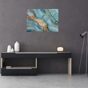 Obraz - Tyrkysový mramor (70x50 cm)