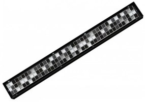 Odtokový žľab k stene MEXEN FLAT WALL 2in1 60 cm čierny