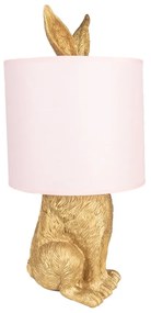 Golden & Pink nočná lampa RABBIT