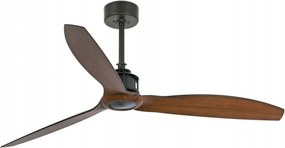 Stropný ventilátor Faro Just Fan M čierna/drevo, DC motor, 6 rýchlostí