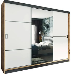 Skriňa Retro 200 2L craft / dvierka biely