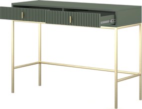 Toaletní stolek Maggiore 104 cm zelený/zlatý