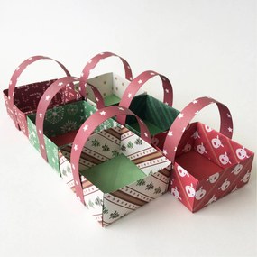 Súprava origami papierov - Vianoce