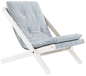 Biele/svetlo modré kreslo Boogie - Karup Design