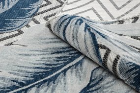 Dywany Łuszczów, Kusový koberec Botanic 65242 Feathers grey – na von aj na doma, 176x270, modrá, chodba / predsieň