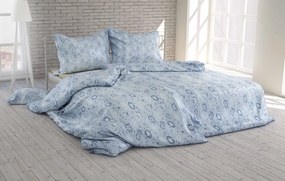 Polášek Krepové obliečky Púpava - Modrá | 140 x 200 cm / 70 x 90 cm