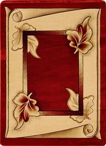 Berfin Dywany, Kusový koberec Adora 7014 B (Red), 120x180, červená, obývacia izba