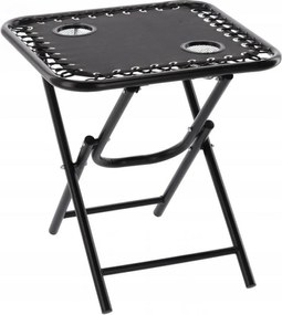 GARDEN LINE Súprava 2 záhradných stoličiek so stolom "Combo Set" v čiernej farbe LEZ7550