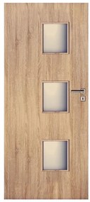 Dvere vnútorné Trio 3*3 70L dub sonoma