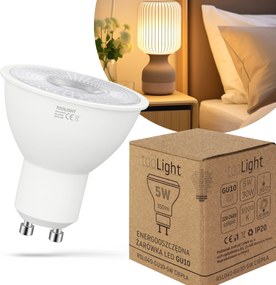 Toolight Toolight, LED žiarovka GU10, 5W, 350lm, 3000K, teplá farba, RSL040, OSW-20022