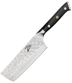 Alpha-Royal Japanese Series, 6" kuchársky nôž nakiri, damašková oceľ