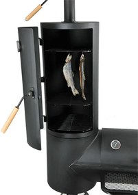 Záhradný gril s udiarňou LOKOMOTIVA AVENBERG BBQ MASTER