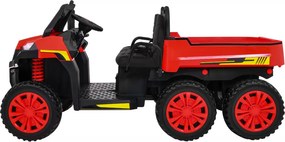 Ramiz Detské nákladné auto Farmer Truck pre 2 deti červené + pohon 4x4 + diaľkové ovládanie + sklápač + LED audio