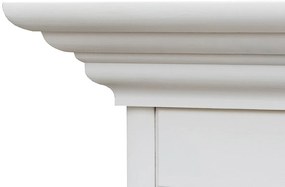 PROXIMA.store - Rustikálny TV stolík z masívneho dreva - BELLUNO ELEGANTE FARBA: biela