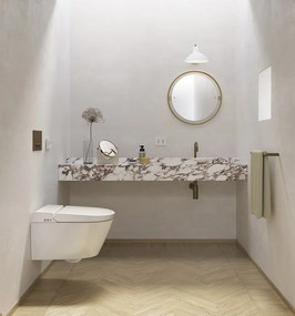 GSI GSI, WCLEAN závesné WC Swirlflush s integrovaným elektronickým bidetom, biela ExtraGlaze, 7418K11