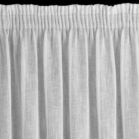 ZÁCLONA NA PÁSKE CARLA 300X145 CM BIELA