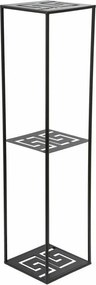 STOJAN NA KVETINÁČ DOUBLE FRAME 100X24X24 CM ČIERNA
