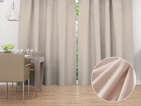Biante Zamatový záves Velvet Prémium SVP-020 Béžový - šírka 135 cm 135x170 cm