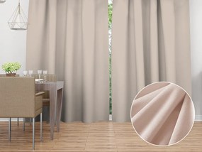Biante Zamatový záves Velvet Prémium SVP-020 Béžový - šírka 135 cm 135x220 cm