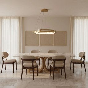 Toolight Toolight, LED stropné svietidlo 50cm, 60W, 4000K, 4500lm, G127-CP, zlatá, OSW-02619