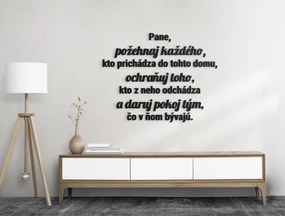 drevko Drevený citát Pane, požehnaj každého Rozmer obrazu: 48 x 61,5 cm, Farba dekorácie: Čierna