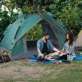 Zelený stan pre 3 osoby 2x2x1,35m