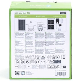 Aigostar - LED Solárny luster so senzorom LED/35W/12V 3000 mAh 6500K pr. 10 cm