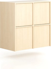 Nadstavba pre skrine FRAME, 4x dvere, 872 x 450 x 854 mm, PUSH-lock, breza