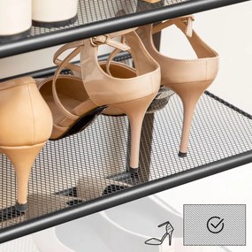 Botník Vasagle Mug 159 cm šedý/černý