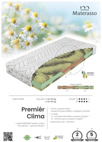 Materasso Penový matrac Premier Clima Rozmer: 120 x 200 cm, Tvrdosť: T3