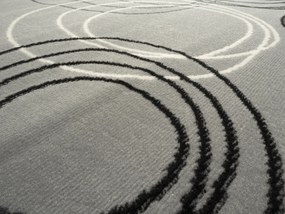 Alfa Carpets, Kusový koberec Circles grey, 80x150, šedá, chodba / predsieň
