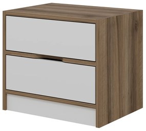 Nočný stolík Elina Walnut White