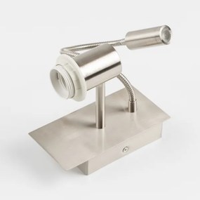 Brilagi - LED Flexibilná nástenná lampa NUBILA 1xE27/25W/230V + LED/3W matný chróm