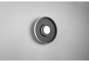 Matne čierne kovové LED stropné svietidlo ø 30 cm Ascari - Trio