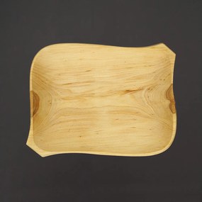 AMADEA Drevený servírovací podnos, masívne drevo, 26 cm