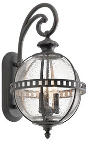 Kichler - Vonkajšie nástenné svietidlo HALLERON 3xE14/60W/230V IP44