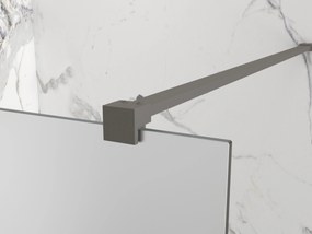 Erga Paris, sprchová zástena Walk-In 120x200 cm, 8mm sklo námraza, grafitový profil, ERG-V02-PARIS-120x200-FR-GG