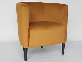 Kreslo Navara, horčicová žltá látka