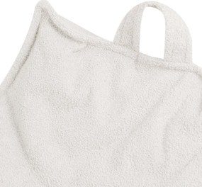 Kreslo štvorcové krémový baranček