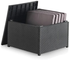 Záhradný odkladací stolík z umelého ratanu 56x56 cm – Juinsa