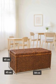 Truhla na bielizeň LEA, vodný hyacint, šírka 84 cm, hnedá