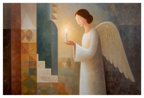 Vianočný obraz ochranný anjel