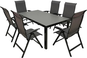 Doppler LUNA YELMO ALU, polohovacie kreslá, 6+1