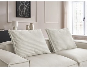 Béžová pohovka z imitácie kože 260 cm Boheme – Bobochic Paris