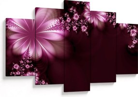 Obraz abstrakcie - kvety (150x105 cm)