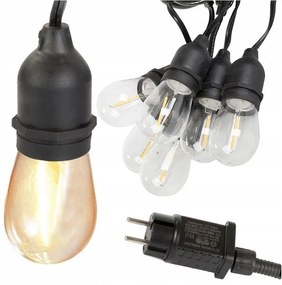 Verk 12300 LED Vonkajšia dekoračná reťaz girlanda 15 žiaroviek, IP44, 15 m