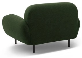 Zelené kreslo z textílie buklé Poppy – Micadoni