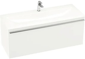 Kúpeľňová skrinka pod umývadlo RAVAK Clear biela vysoko lesklá 1000 x 400 x 380 mm X000000759