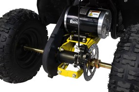 Ramiz Štvorkolka na batérie HIPERFECT žltá 35km/h + 1000W motor + Nafukovacie kolesá + Nastavenie sedadla