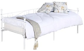 Jednolôžková posteľ 90 cm Rossa (s roštom) (biela). Vlastná spoľahlivá doprava až k Vám domov. 1021275